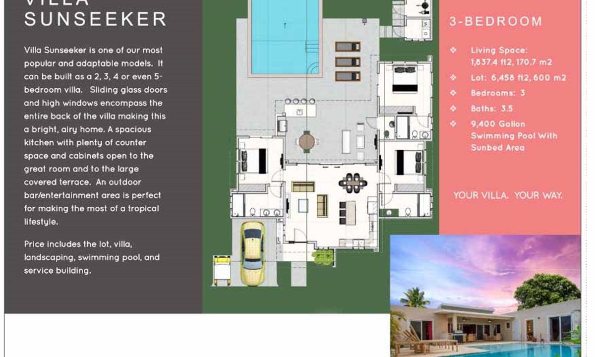 Sunseeker FloorPlan 3-bed