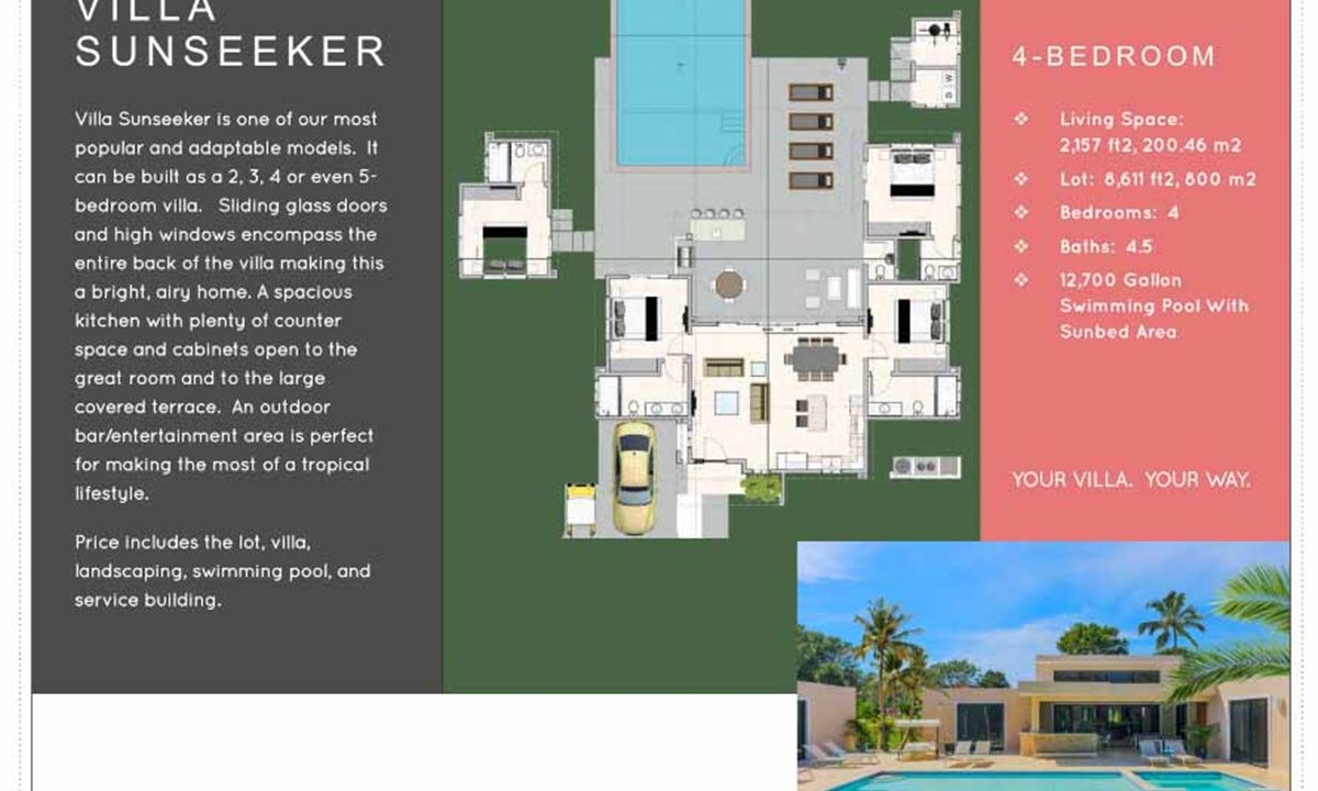 Sunseeker FloorPlan 4-bed