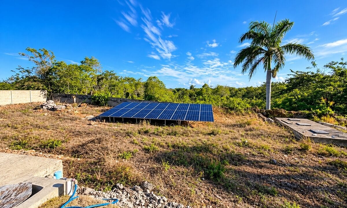 yard solar panels